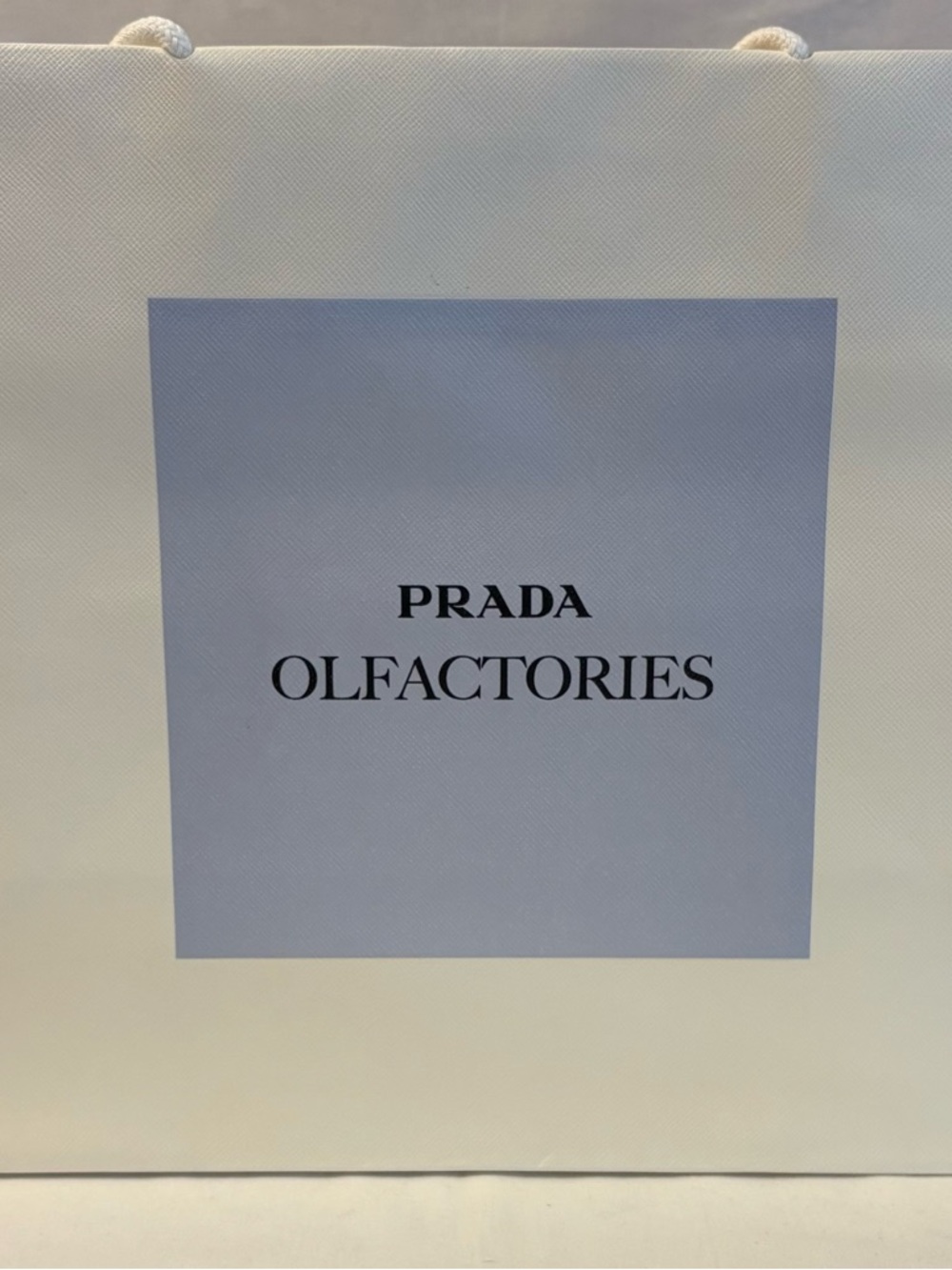 PRADA Olfactories Fragrance Collection Shopping Bag